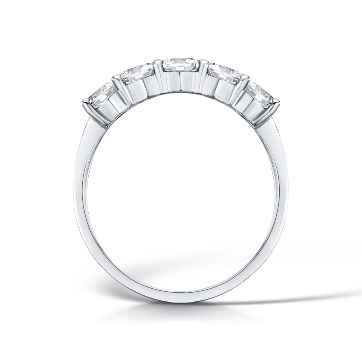 FIVE STONE DIAMOND ENGAGEMENT RING