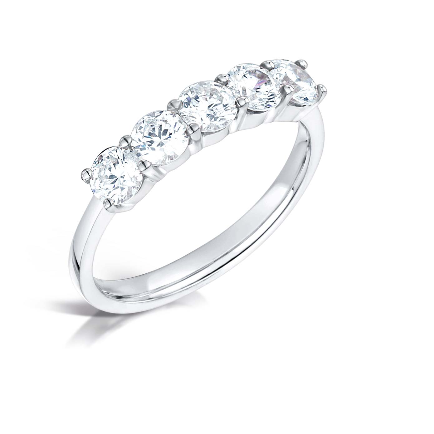 FIVE STONE DIAMOND ENGAGEMENT RING