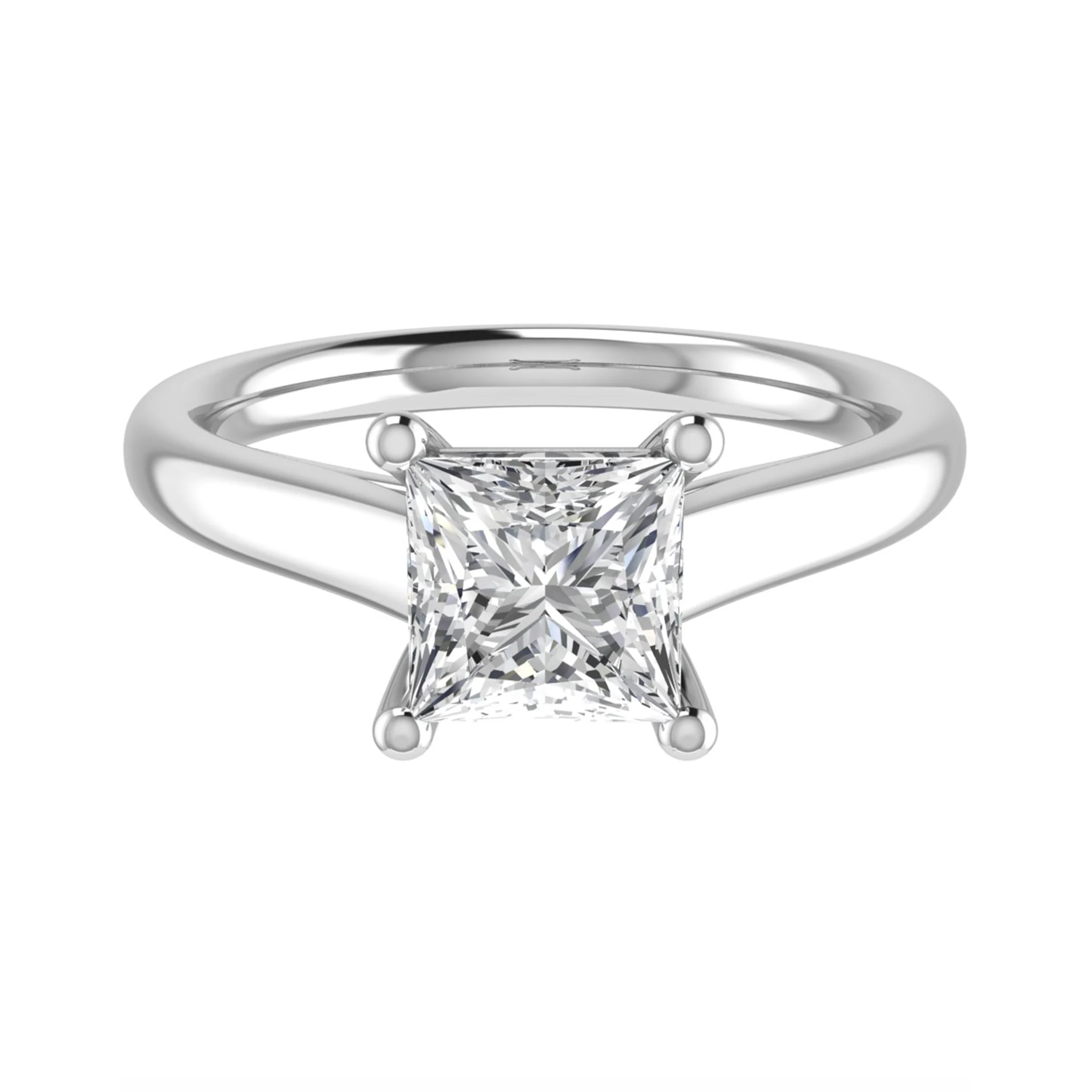 Princess Cut Diamond Solitaire Engagement Ring Harrogate Fogal and Barnes Fine Jewellers set in 18ct white gold or platinum