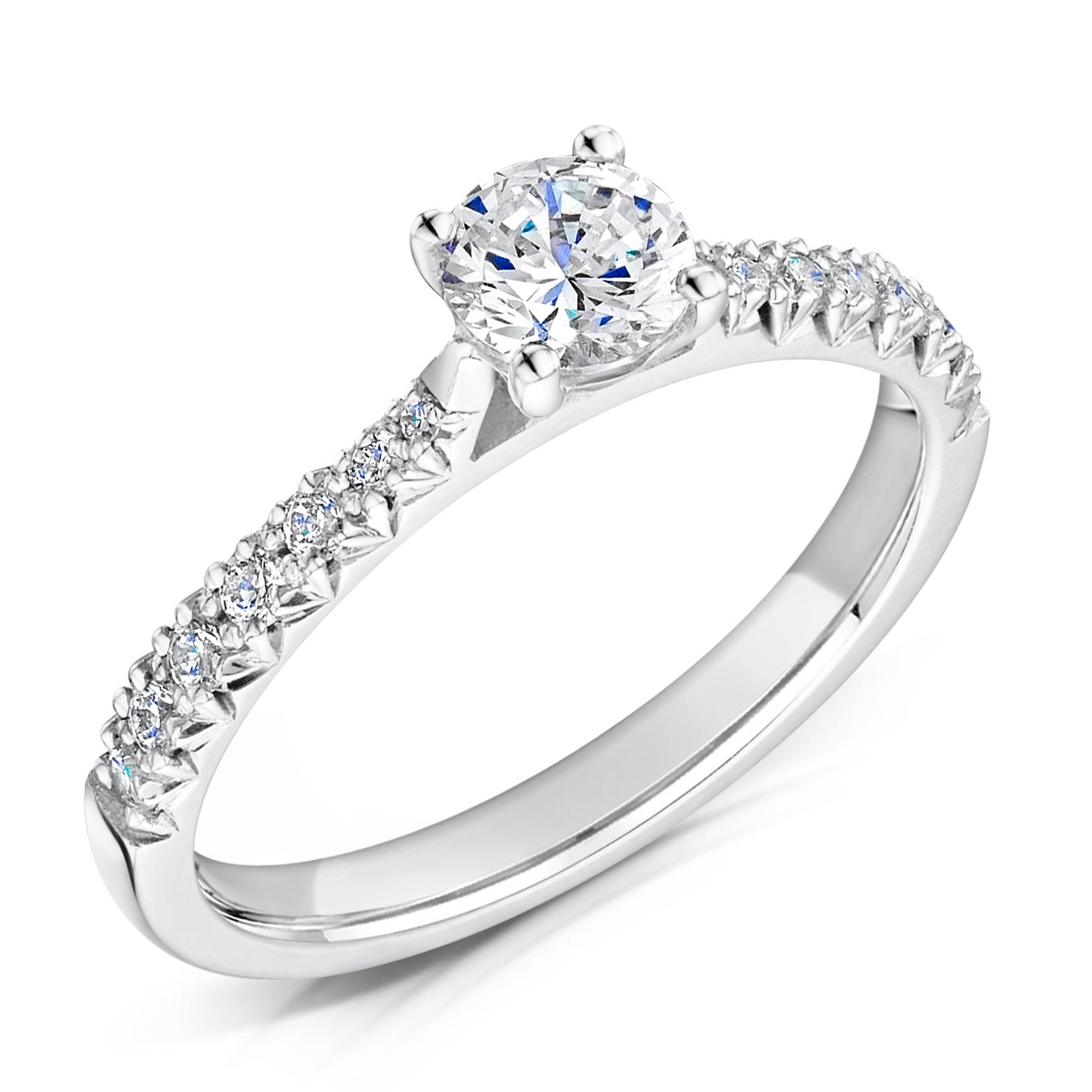 ROUND BRILLIANT DIAMOND  SOLITAIRE ENGAGEMENT RING