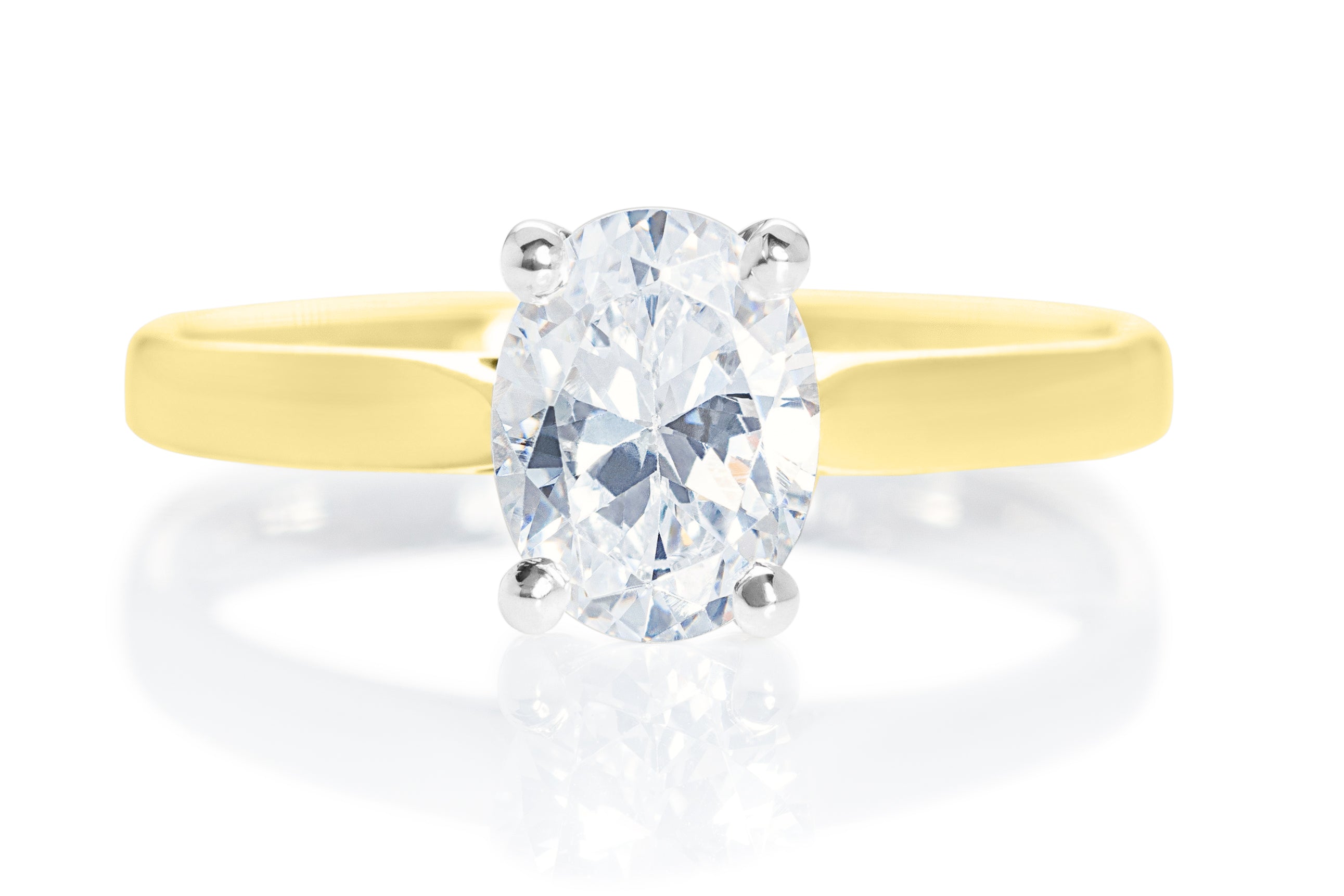 OVAL CUT DIAMOND SOLITAIRE ENGAGEMENT RING