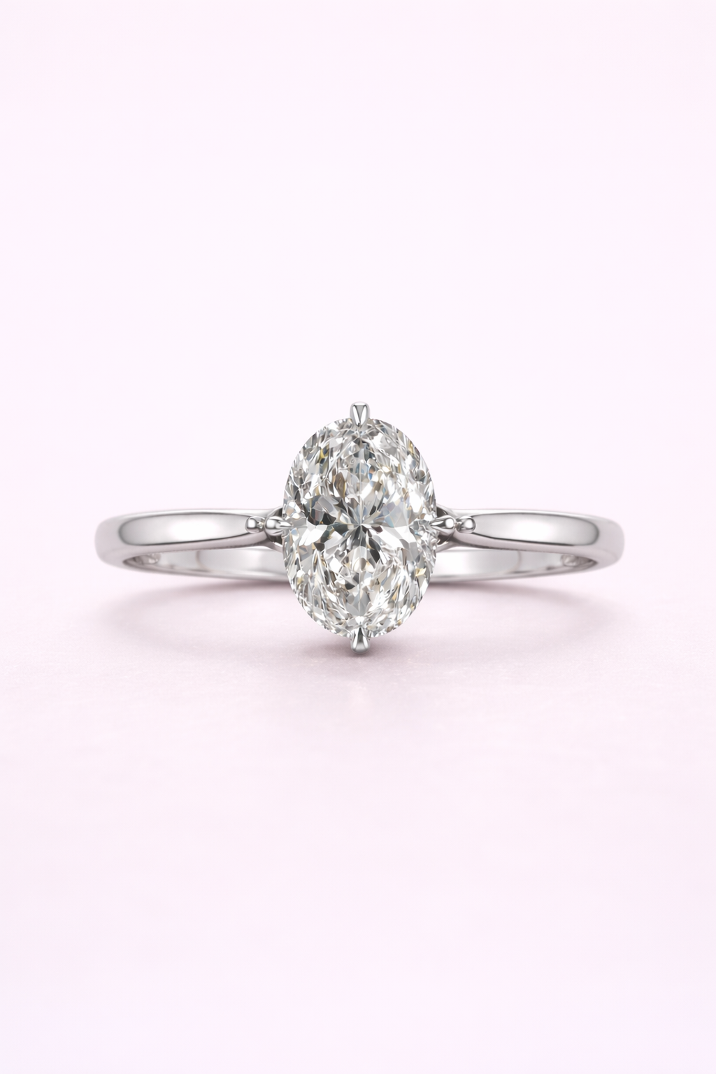 Lab grown diamond oval 3ct Isla design mae in Harrogate Jewellers