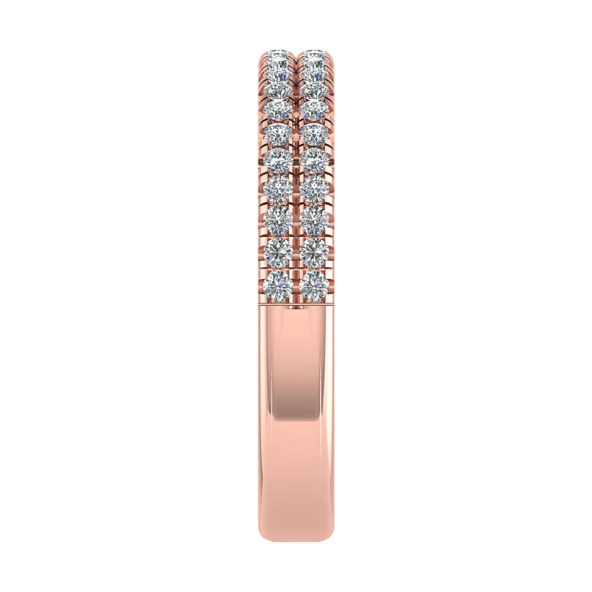 MULTI ROW MICRO CLAW SET DIAMOND WEDDING ETERNITY RING