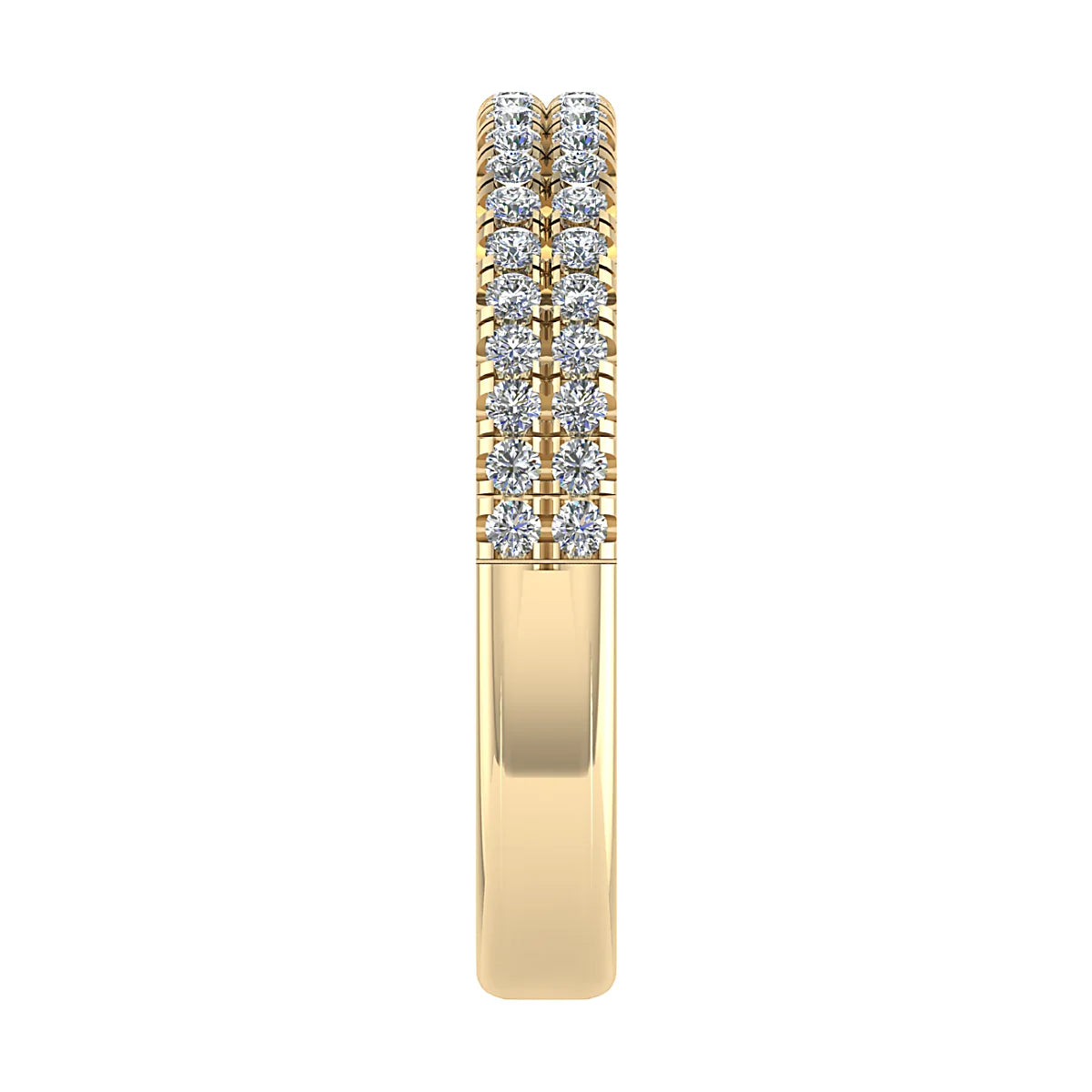 MULTI ROW MICRO CLAW SET DIAMOND WEDDING ETERNITY RING