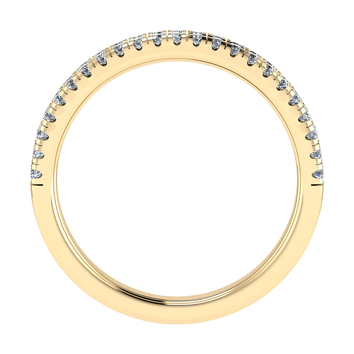 MULTI ROW MICRO CLAW SET DIAMOND WEDDING ETERNITY RING