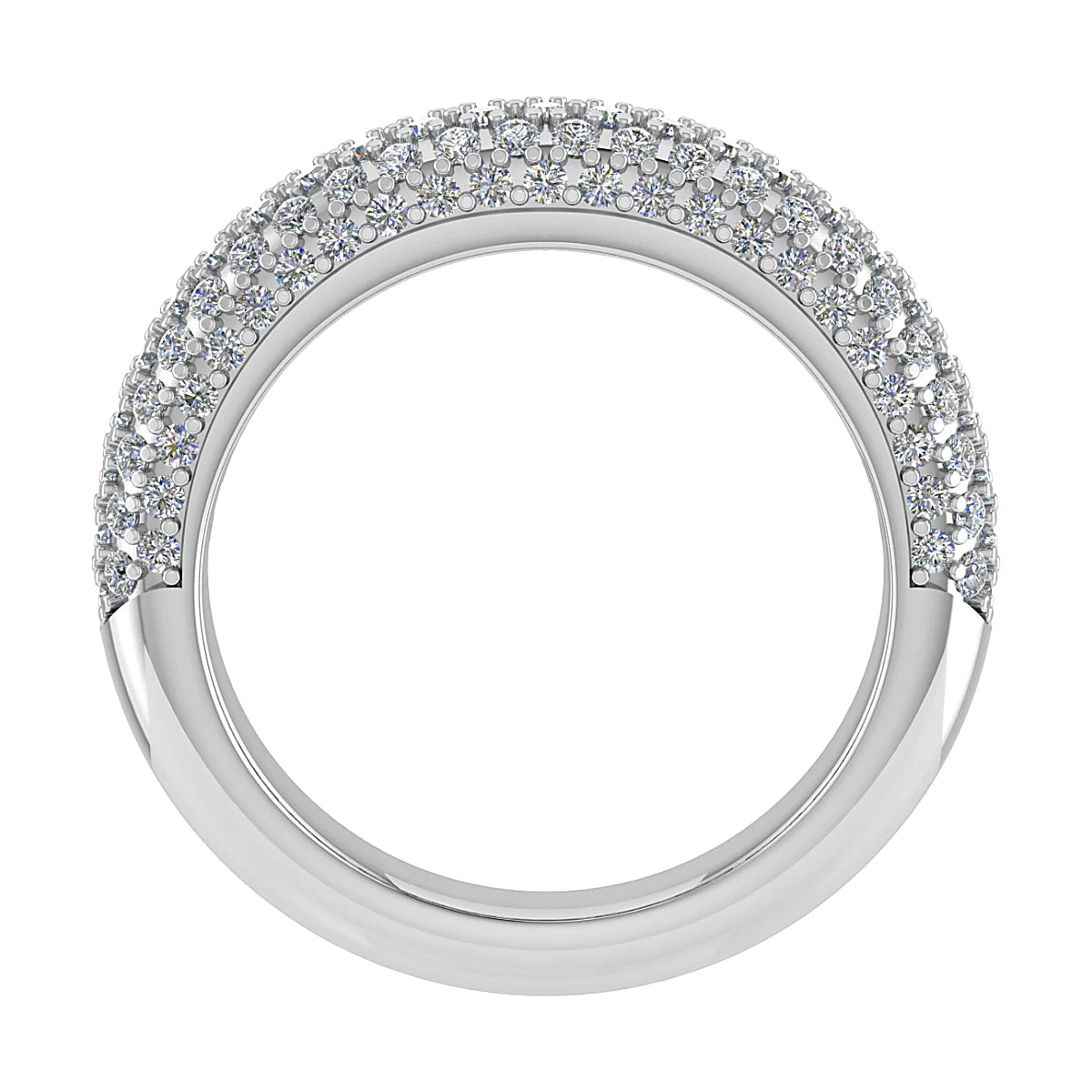 MULTI ROW DIAMOND ETERNITY/WEDDING RING