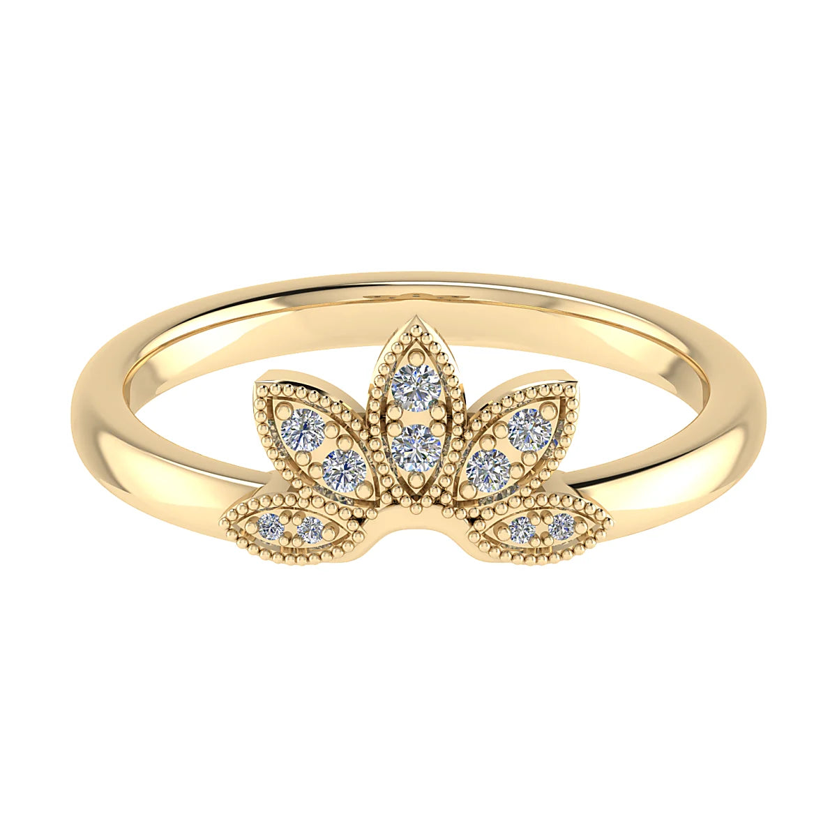 FLOWER DIAMOND ETERNITY/ WEDDING RING
