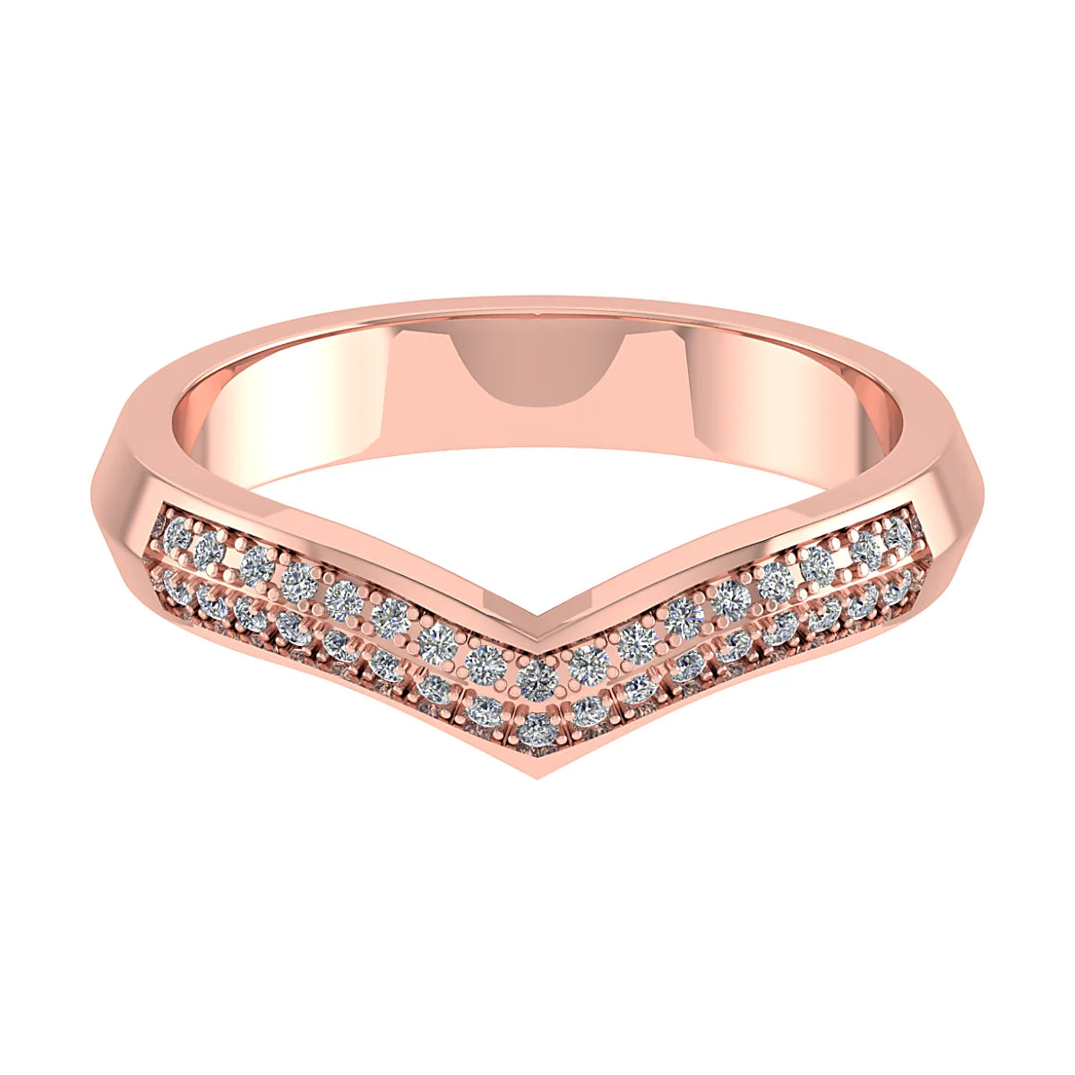 DIAMOND CURVED ETERNITY/WEDDING RING
