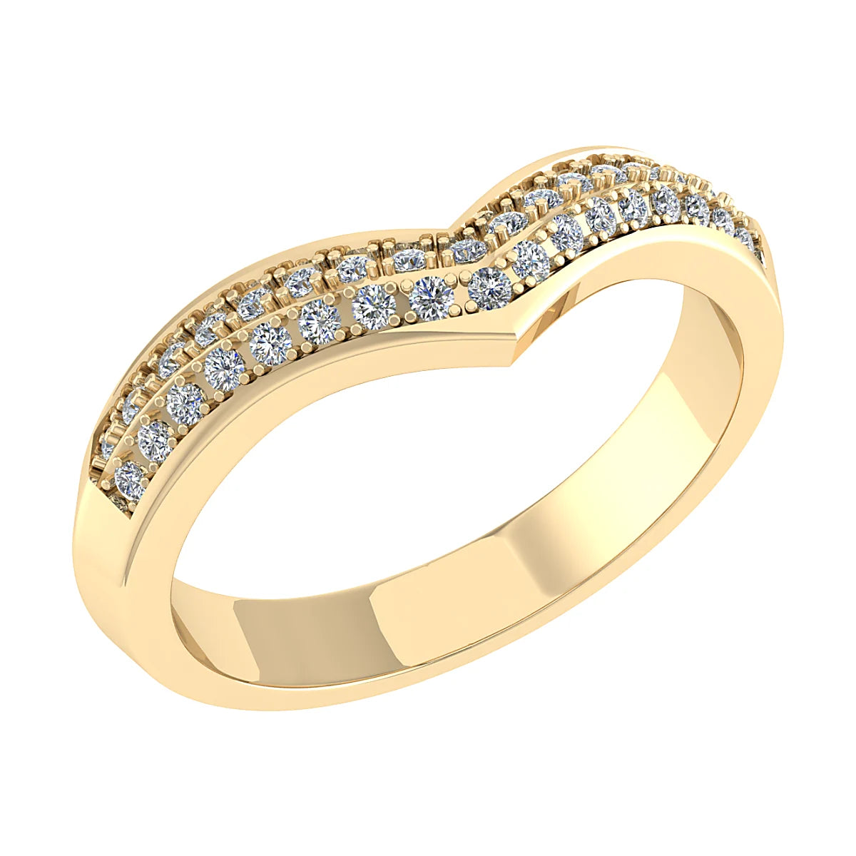 DIAMOND CURVED ETERNITY/WEDDING RING