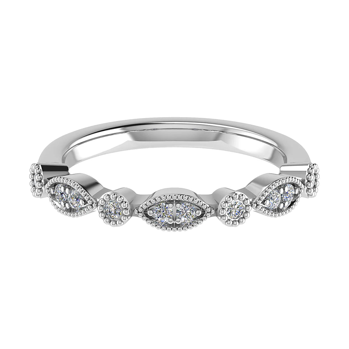 VINTAGE INSPIRED DIAMOND ETERNITY/WEDDING RING