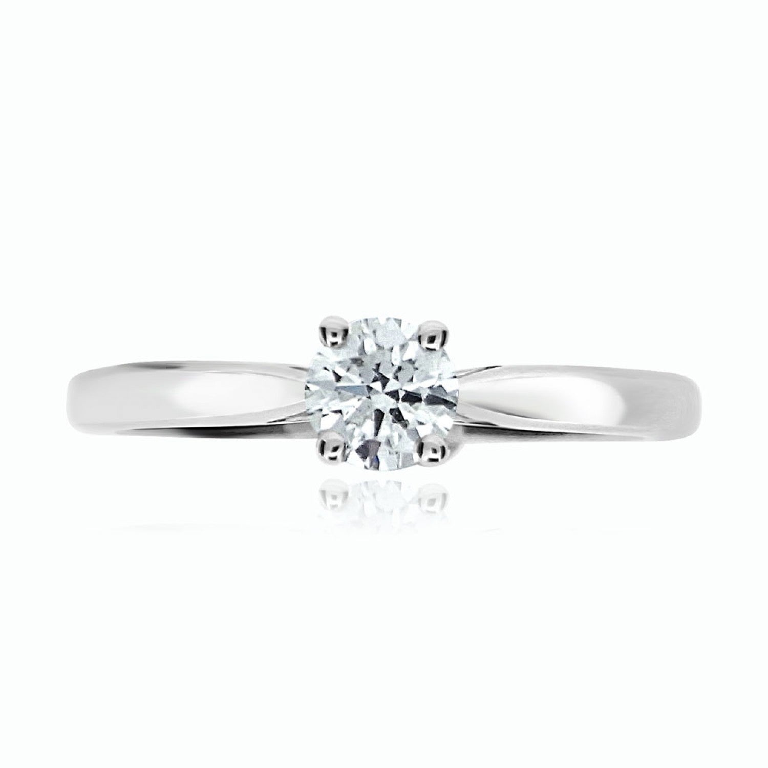 ROUND BRILLIANT DIAMOND SOLITAIRE ENGAGEMENT RING