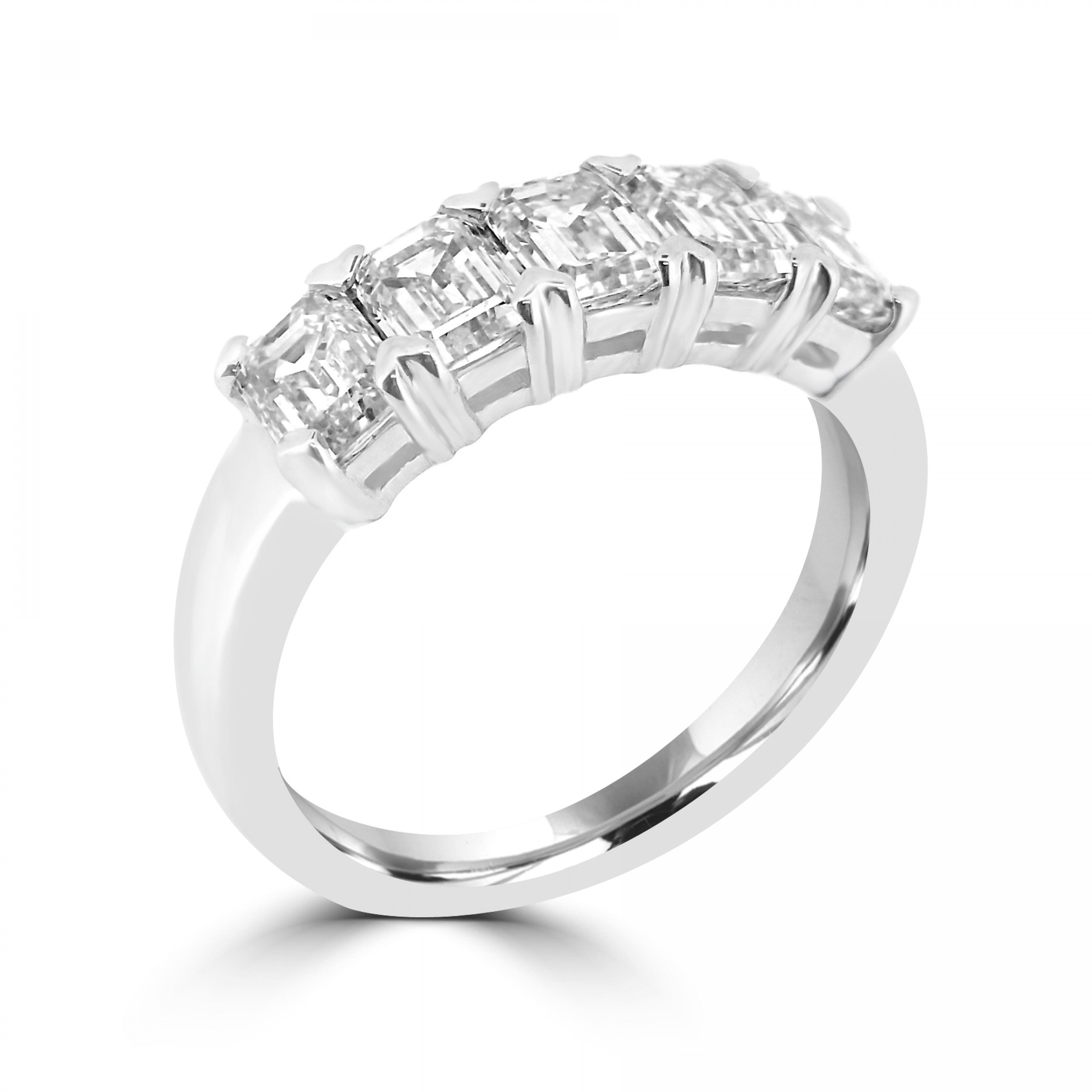 5 STONE DIAMOND ENGAGEMENT RING