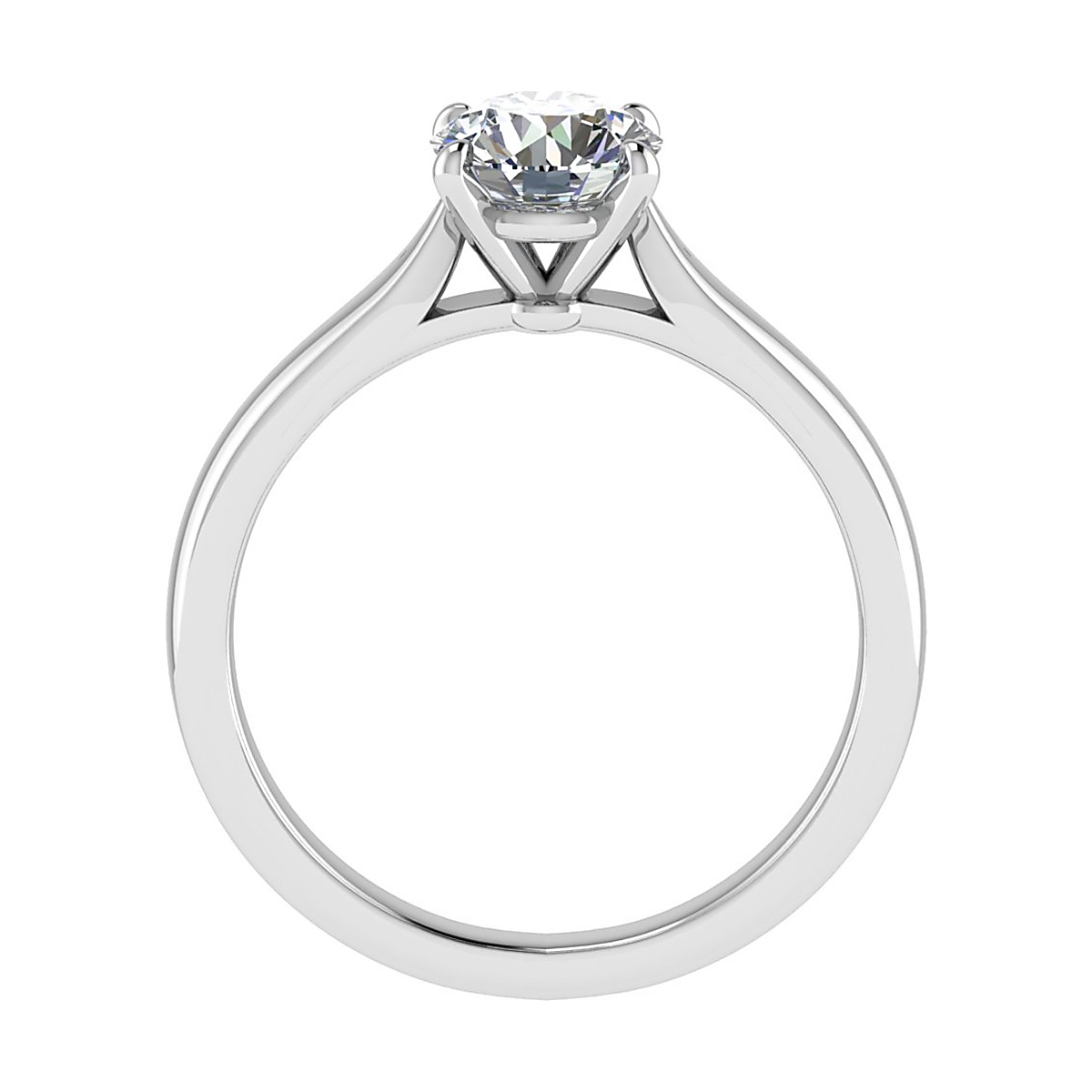 Round Brilliant Lab-Grown Diamond Engagement Ring