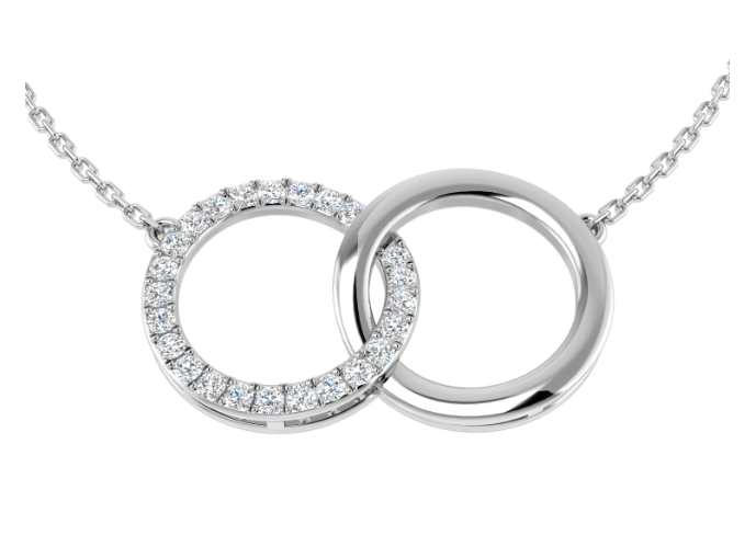 DIAMOND AND GOLD CIRCLE OF LIFE HARROGATE NECKLACE
