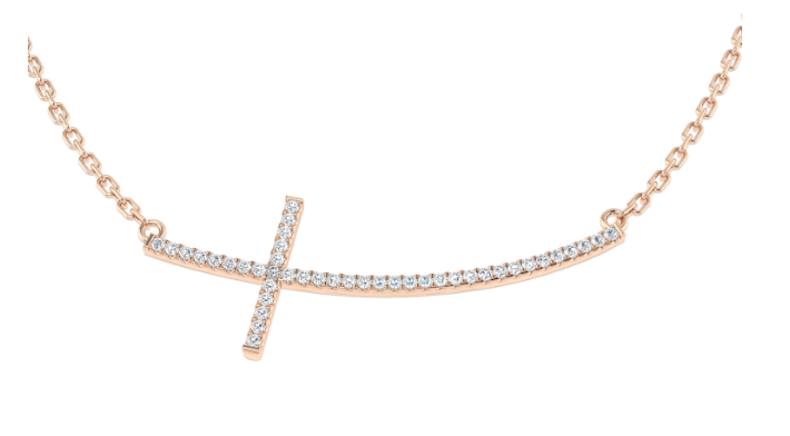 FINE DIAMOND CROSS NECKLACE