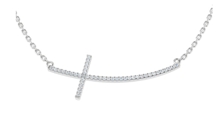 FINE DIAMOND CROSS NECKLACE