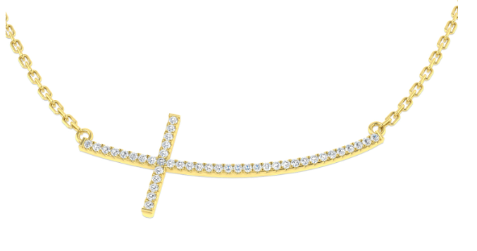 FINE DIAMOND CROSS NECKLACE
