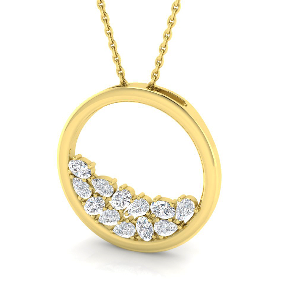 CIRCLE OF LIFE DIAMOND PENDANT