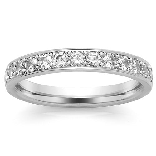 GRAIN SET DIAMOND FULL WEDDING/ETERNITY RING
