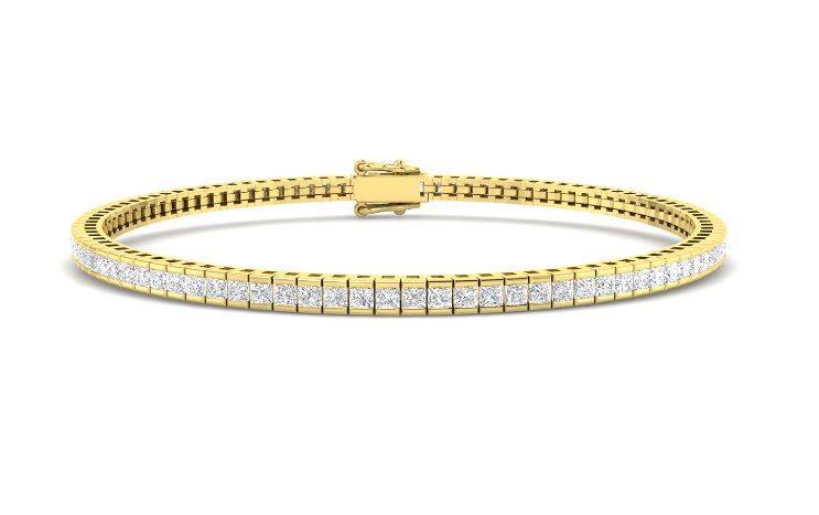 PRINCESS CUT DIAMOND TENNIS BRACELET