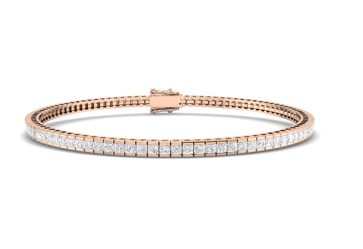 PRINCESS CUT DIAMOND TENNIS BRACELET