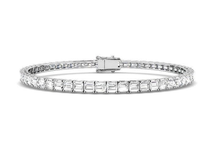 BAGUETTE CUT DIAMOND TENNIS BRACELET