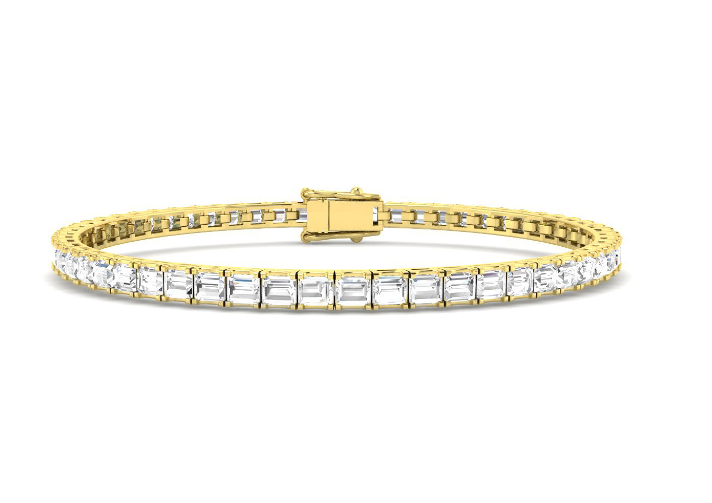 BAGUETTE CUT DIAMOND TENNIS BRACELET