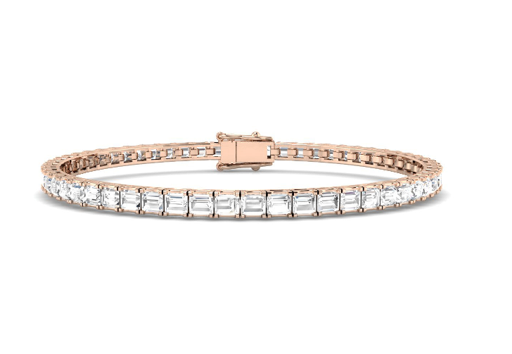 BAGUETTE CUT DIAMOND TENNIS BRACELET