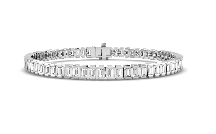 BAGUETTE CUT DIAMOND TENNIS BRACELET