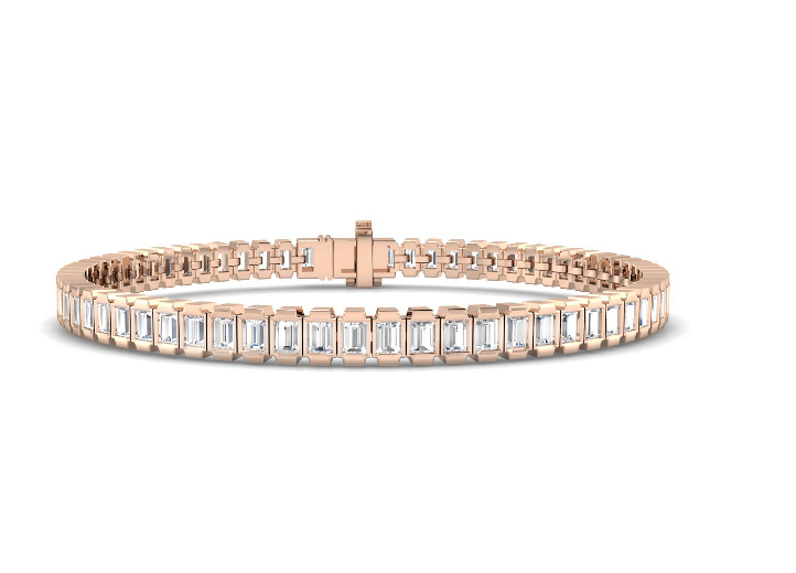 BAGUETTE CUT DIAMOND TENNIS BRACELET