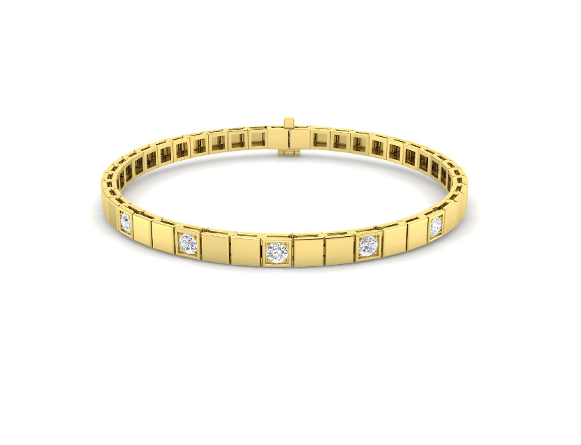 WHITE GOLD AND DIAMOND TENNIS BRACELET