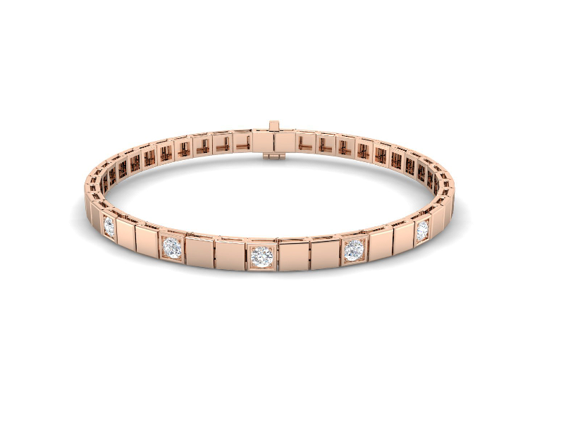 WHITE GOLD AND DIAMOND TENNIS BRACELET