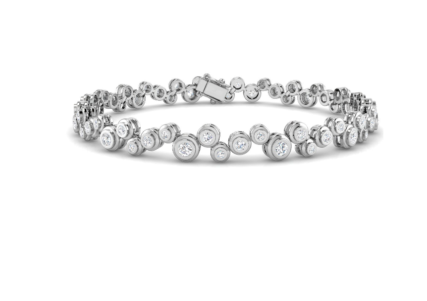 WHITE GOLD AND DIAMOND RAINDANCE BRACELET