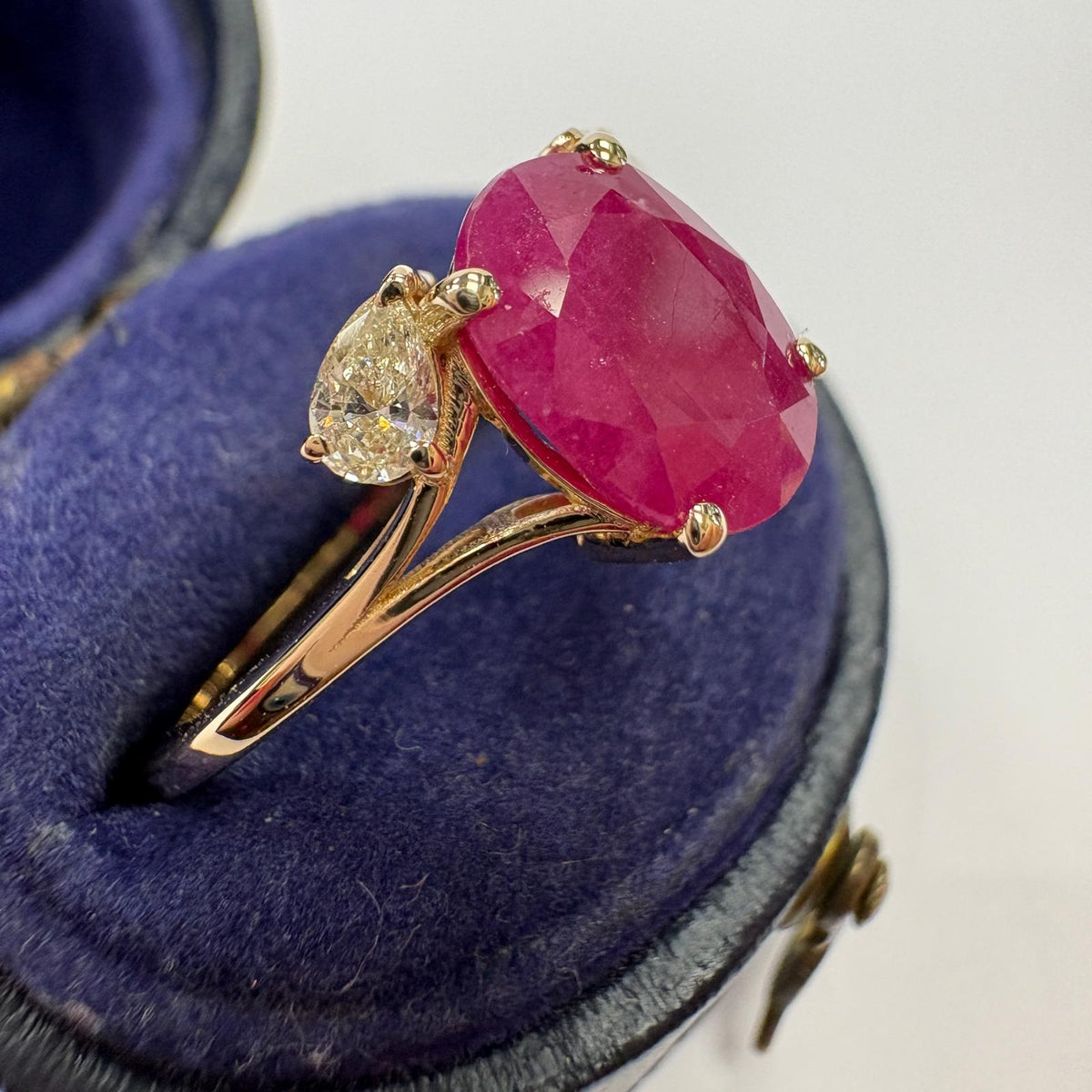 natural ruby ring, ruby and diamond ring UK, oval ruby ring, certified ruby ring, 2 carat ruby ring, ruby engagement ring, ruby anniversary ring, July birthstone ring