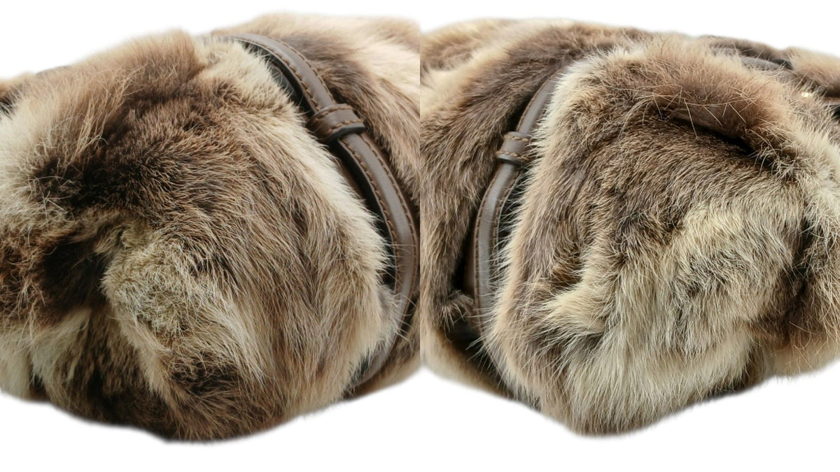 Vintage Gucci 85th Anniversary Rabbit Fur Horsebit Hobo Bag, Limited Edition 2006 - Pristine Condition