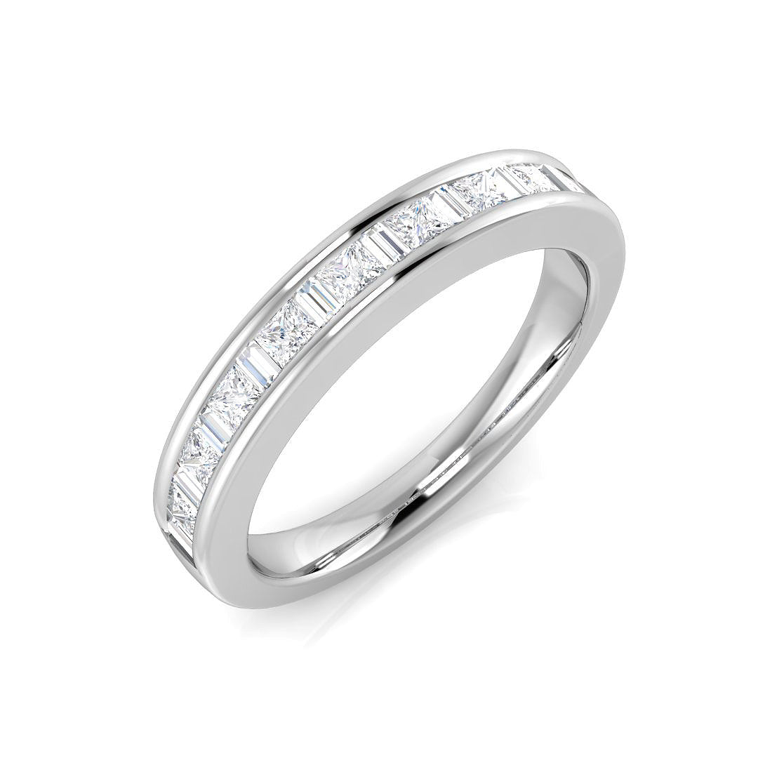 PRINCESS & BAGUETTE DIAMOND ETERNITY/WEDDING RING