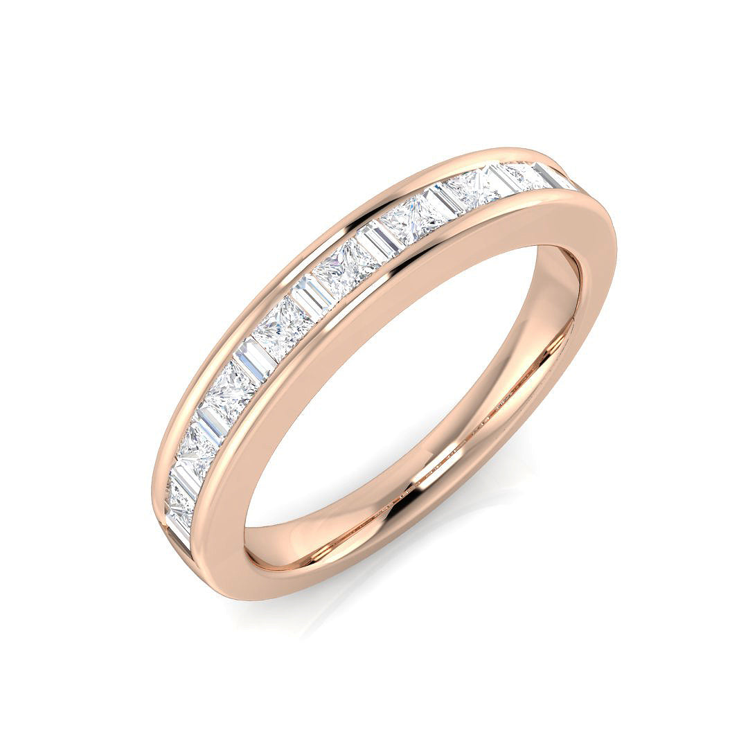 PRINCESS & BAGUETTE DIAMOND ETERNITY/WEDDING RING