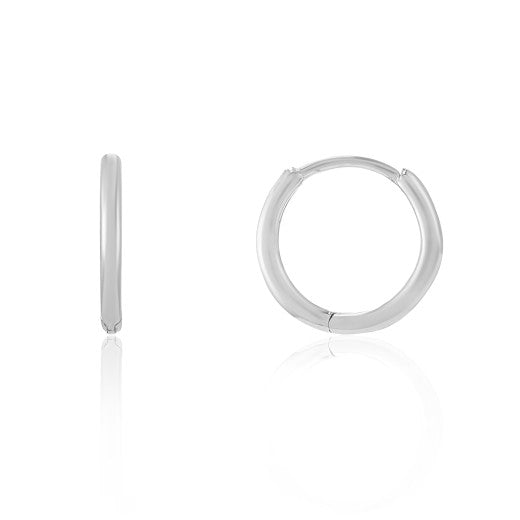 9K YELLOW GOLD 15MM HUGGIE EARRINGS- HARROGATE