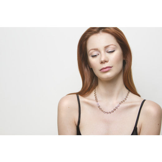 9K YELLOW GOLD OVAL LINK NECKLACE- HARROGATE