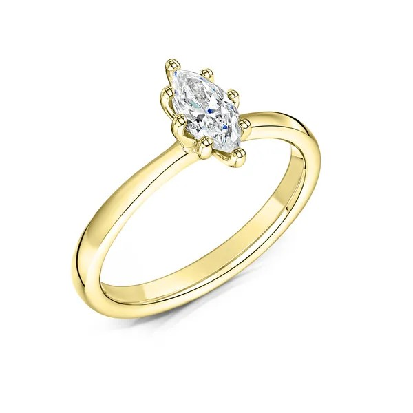 MARQUISE CUT DIAMOND SOLITAIRE ENGAGEMENT RING