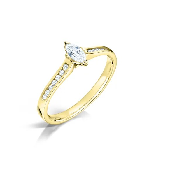 MARQUISE CUT DIAMOND ENGAGEMENT RING
