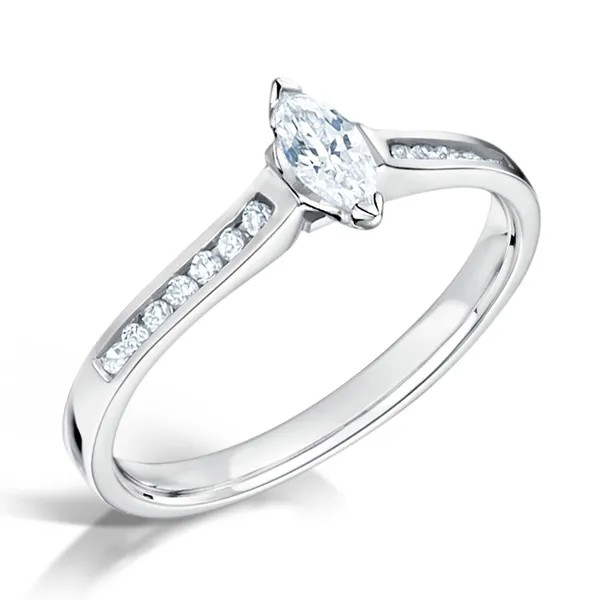MARQUISE CUT DIAMOND ENGAGEMENT RING