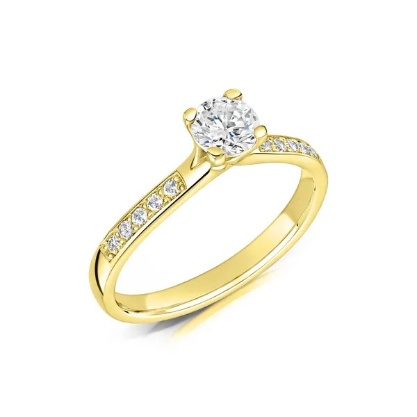 ROUND BRILLIANT CUT DIAMOND ENGAGEMENT RING