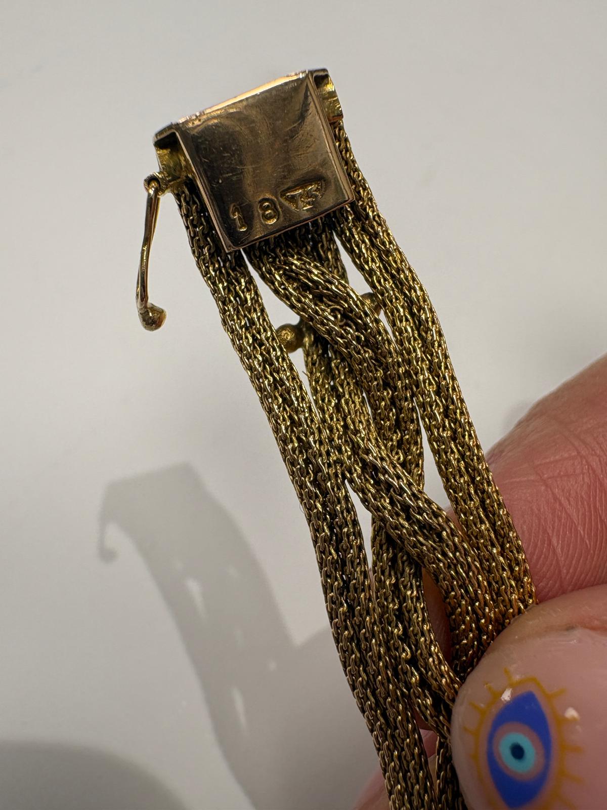 18k yellow gold bracelet second hand fogal and barnes collection
