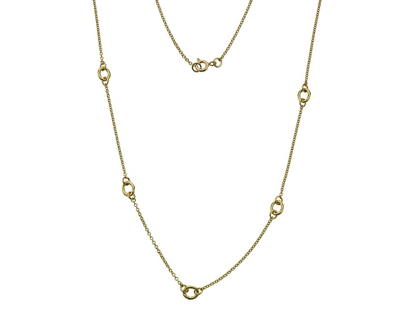 UNIQUE 9K YELLOW GOLD TWIST 18" NECKLACE- HARROGATE
