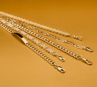 UNIQUE 9K YELLOW GOLD TWIST 18" NECKLACE- HARROGATE