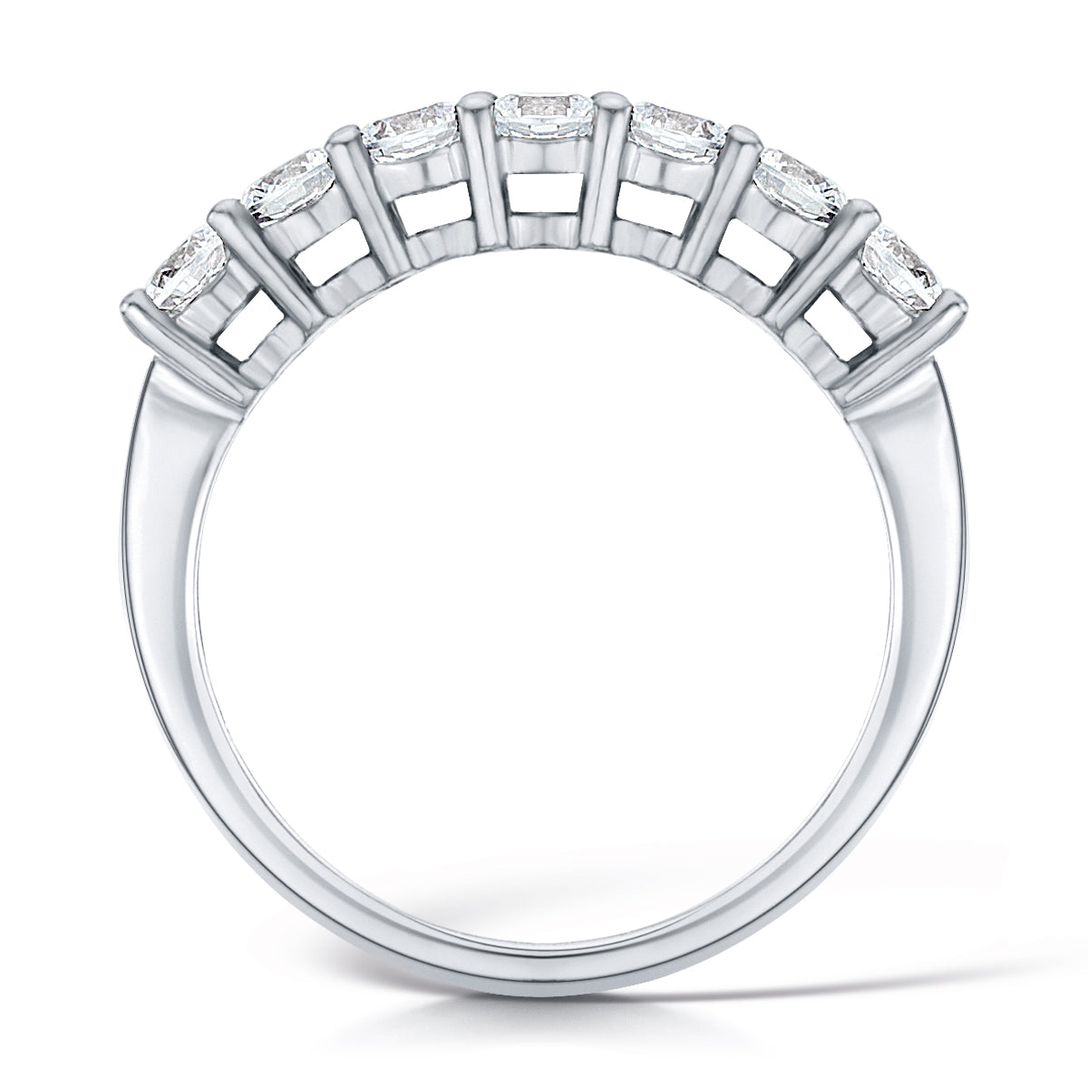 Seven Stone Round Brilliant Diamond Eternity - wedding Ring Harrogate Fogal and Barnes Fine Jewellers