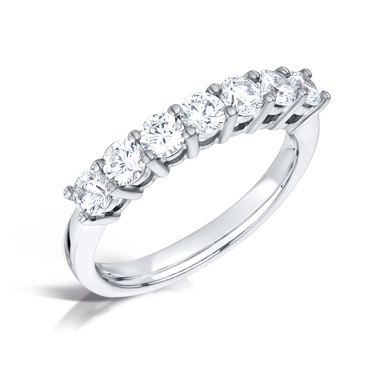 Seven Stone Round Brilliant Diamond Eternity - wedding Ring Harrogate Fogal and Barnes Fine Jewellers