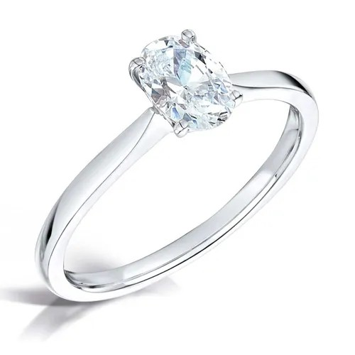 OVAL CUT DIAMOND SOLITAIRE ENGAGEMENT RING