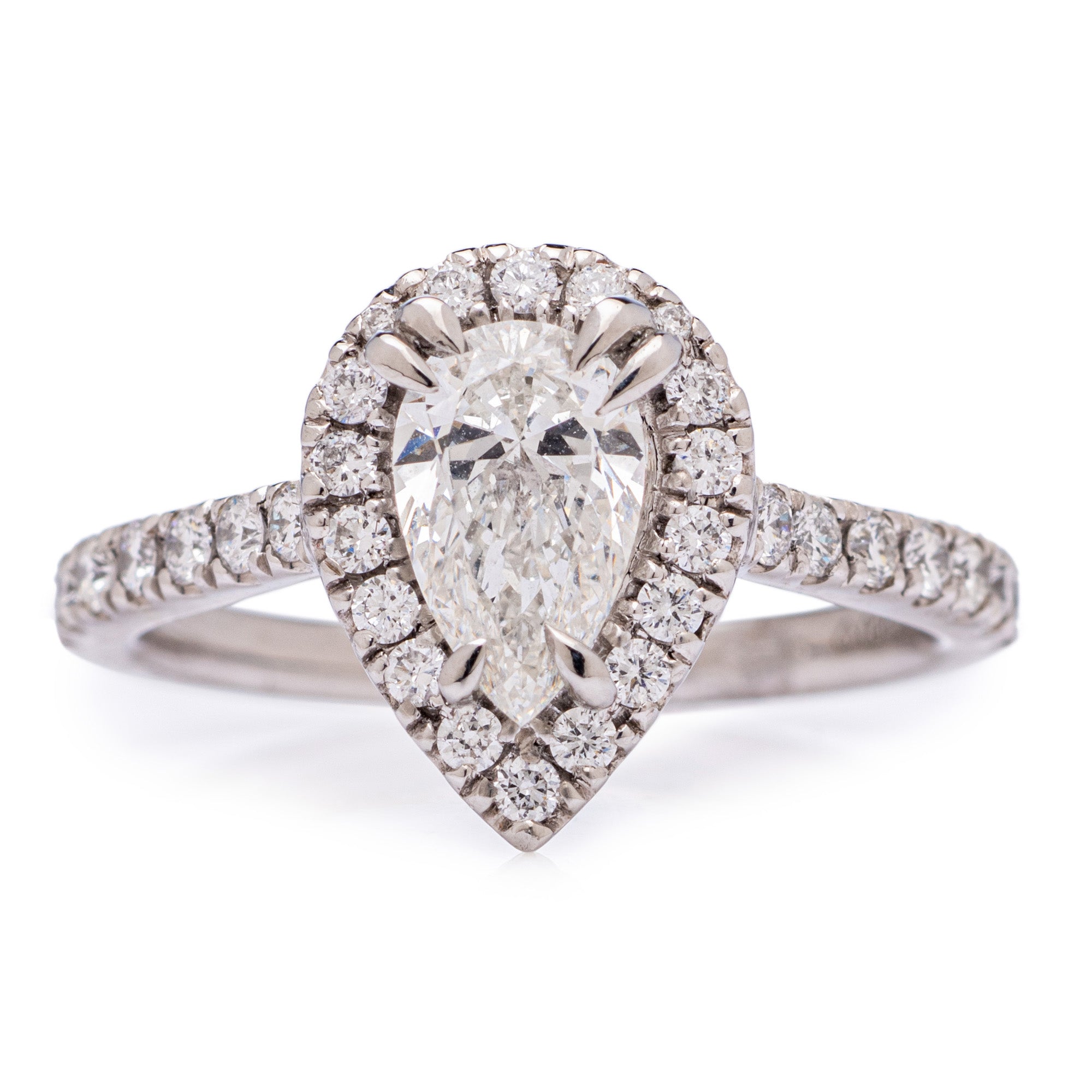PEAR CUT DIAMOND CLUSTER ENGAGEMENT RING